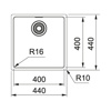 Εικόνα από Νεροχύτης Franke Maris Bowl MRX 210/110-40 (44x44) Inox 3040100208