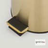 Εικόνα από Χαρτοδοχείο Geesa 634-211 3lt  Ø17xH26(cm) Gold Brushed PVD